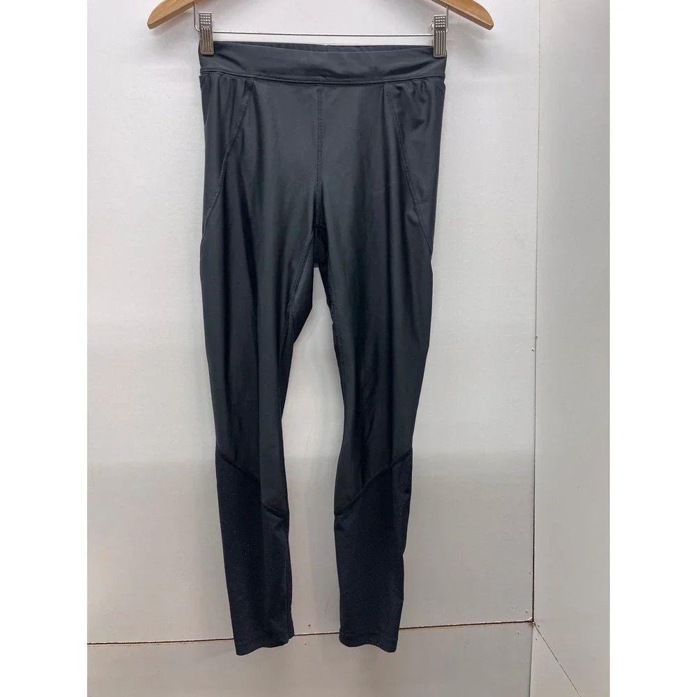 Nike Pro Dri-FIT Womens Small Black Mesh Panel Athletic Leggings Tights 0627008